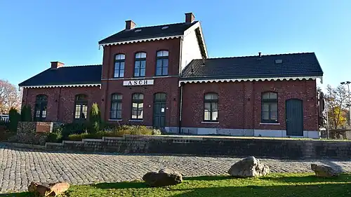 Het gerestaureerde station van As