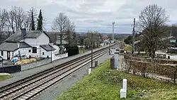 Zicht op het station