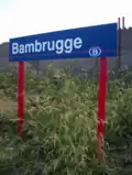 Naambord station Bambrugge
