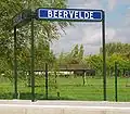Naambord station Beervelde