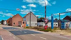 Overweg aan het station