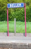 Naambord station Bellem
