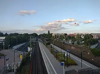 Station Bilthoven met nieuwe verkeerstunnel anno 2025