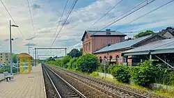 Zicht op het perron in 2021