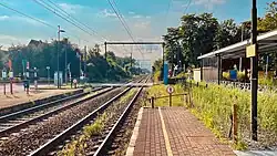 Overweg aan het station