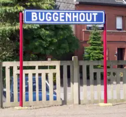 Naambord station Buggenhout