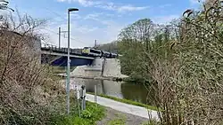 Spoorbrug aan het station