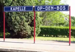 Naambord station Kapelle-op-den-Bos (2010)