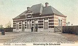 Oude postkaart van het station