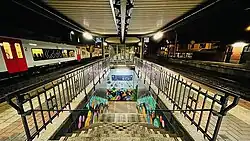 Trap naar een perron