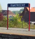 Naambord station Kwatrecht