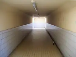 Verbindingstunnel onder de sporen