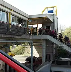 Zicht vanaf het oostperron naar het westen