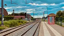 Overweg aan het station
