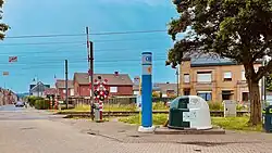 Overweg aan het station