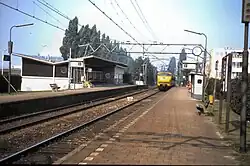 Het oude station in 1986
