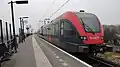 Trein richting Gorinchem op het station