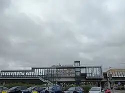 De noordzijde van het station.