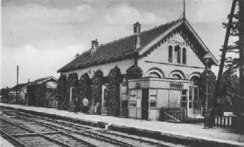 Het oude station rond 1925