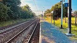 De sporen aan perron 1