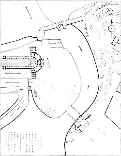 Wel station, maar geen spoorbrug in 1843