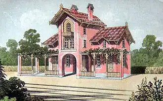 Concepttekening van station Zandbergen door Jean-Pierre Cluysenaar