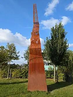 Kapelle, beeld 'Stairway to Heaven' gebaseerd op een gedicht van Annie M.G. Schmidt