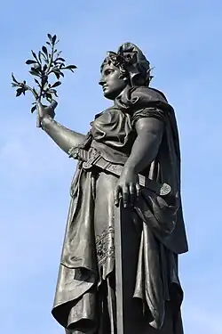 Bronzen beeld Marianne