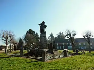 Standbeeld van Vauban in Saint-Léger-Vauban