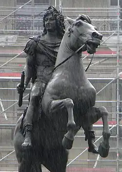 Vooraanzicht (in de regen)