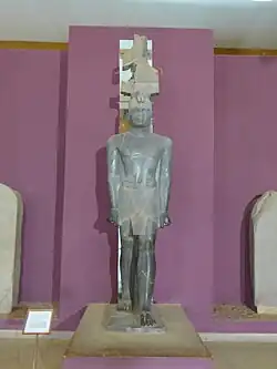 Beeld van farao Taharqa Sudan National Museum