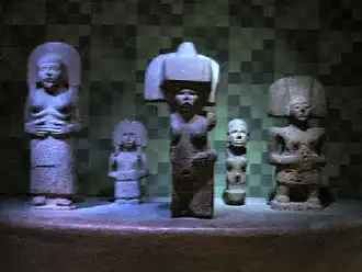 Precolumbiaanse Huasteekse sculpturen