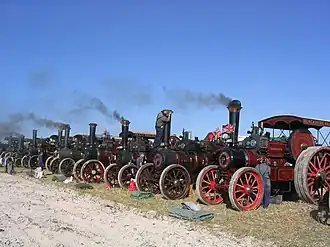 Het festival van de stoomtractor in Tarrant Hinton