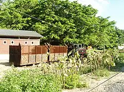 Stoomlocomotief met wagons op de Ciaotou-suikerfabriek (2008)