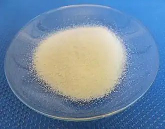 Stearinezuur op een horlogeglas