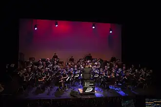 Stedelijke Muziekvereniging Zevenaar olv Jos Jansen tijdens het Oliebollenconcert 2017