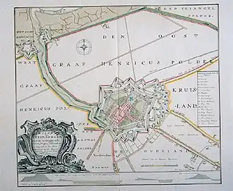 Vestingwerken van Steenbergen in 1751
