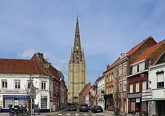 De Sint-Pieterskerk in Steenvoorde