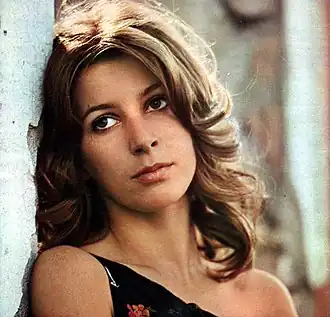 Stefania Casini rond 1973.