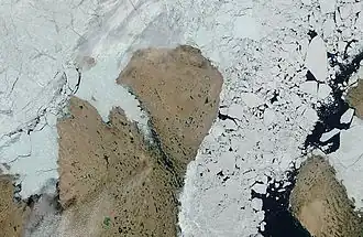 NASA-foto van Stefanssoneiland