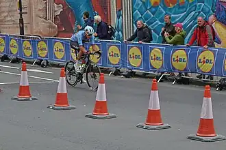 De Schuyteneer tijdens de wegwedstrijd voor junioren op het wereldkampioenschap in 2023