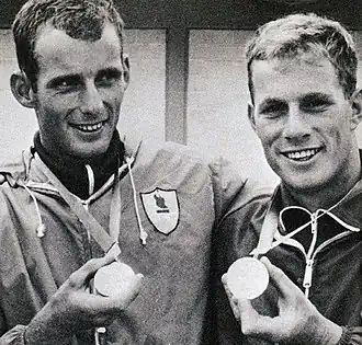 Steinar Amundsen en Jan Johansen in 1968