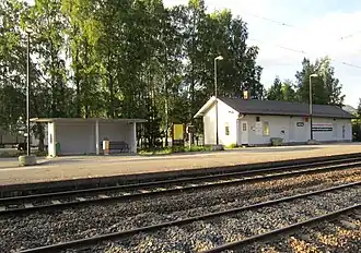 Het station voor de opknapbeurt in 2014
