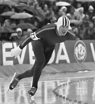 Sten Stensen bij het WK allround van 1973
