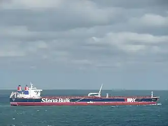 De Stena Victory, een VLCC met twee schroeven, twee roeren en twee gescheiden machinekamers, waardoor een enkele fout niet direct leidt tot een stuurloos schip, zodat de kans op een gronding afneemt