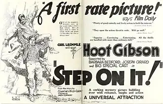 Advertentie voor Step on It!