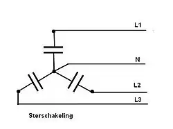 Sterschakeling condensatoren