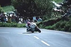 Steve Hislop in de Gooseneck in 1992