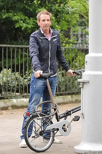 Steven Rooks bij de proloog van de Ronde van Italië 2010