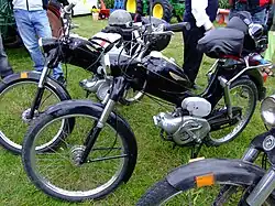 Geforceerde luchtkoeling op een Puch-bromfiets